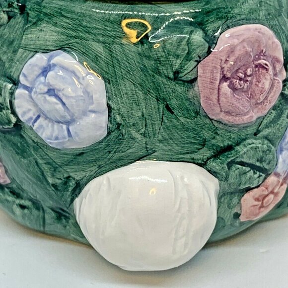 Vintage Fitz & Floyd 1992 Sleeping White Rabbit Bunny Bloomers Lidded Candy Dish - Picture 9 of 12